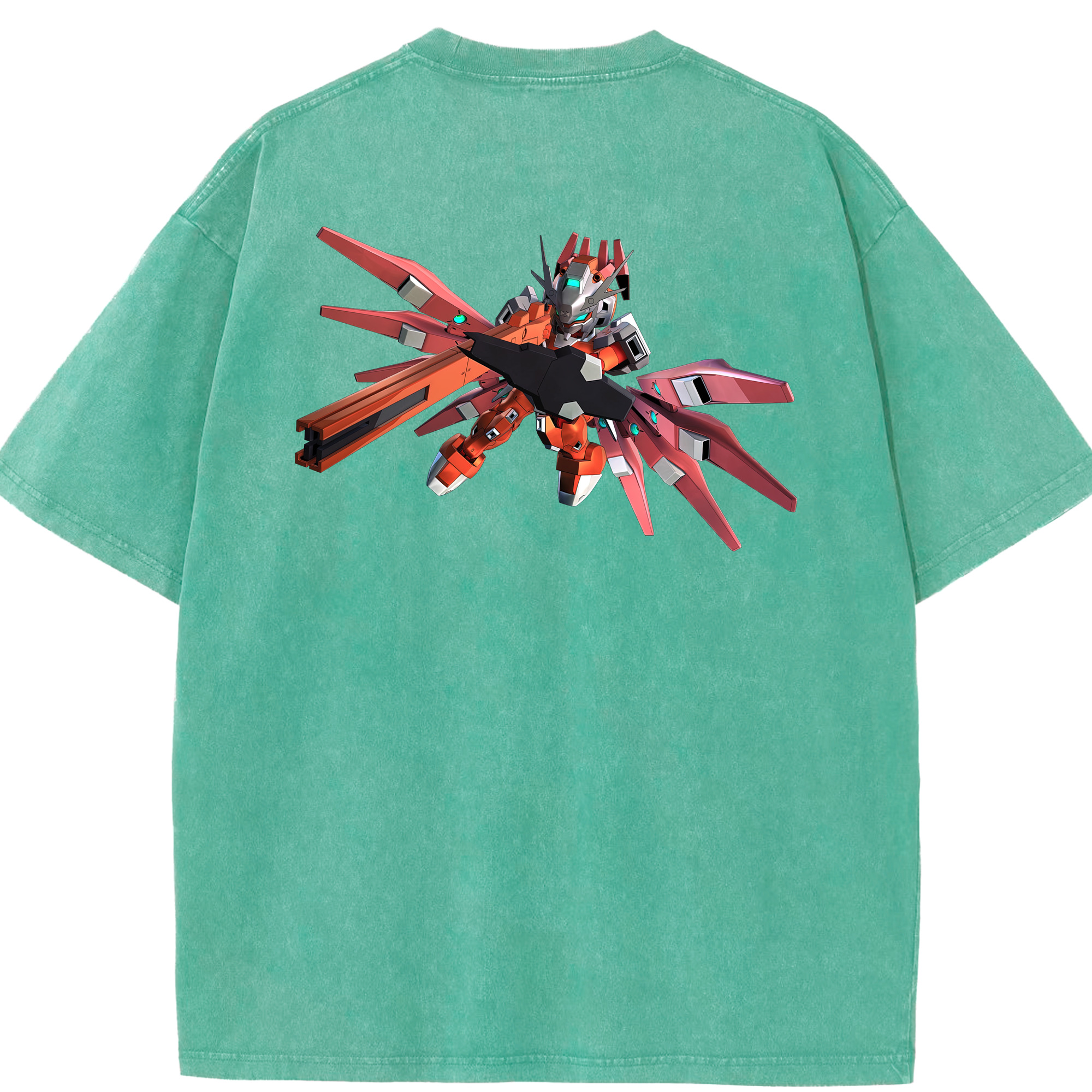 （画像用） 機動戦士ガンダム Mobile Suit Gundam 綿100% ヴィンテージ風 半袖Tシャツ（背面プリント）
